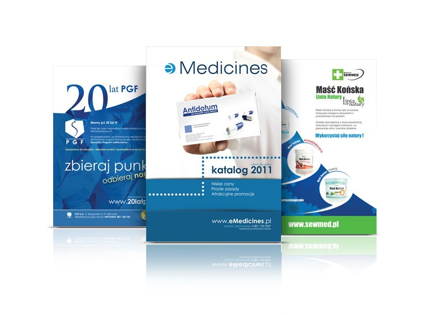 Projekt katalogu<br>eMedicines PGF<br> realizacja studioqla 2011